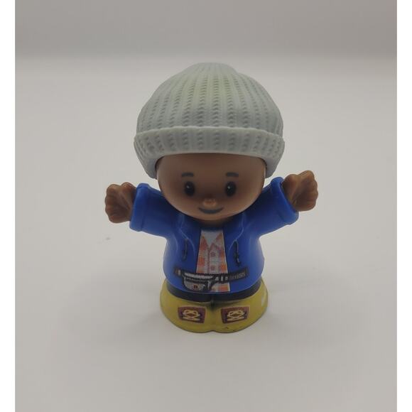Fisher Price Little People African American Camping Winter Boy Dad Hat - Picture 1 of 6
